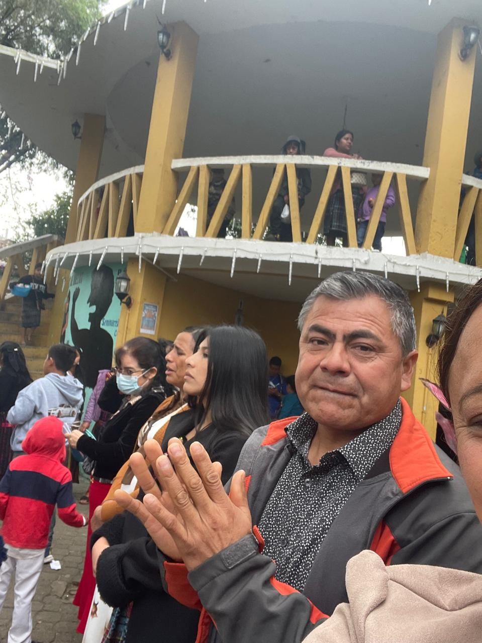 A moment at a community gathering
